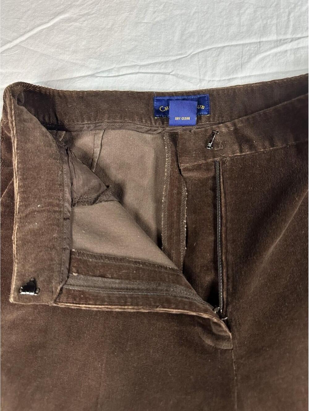 ✨🤎 Vintage Chocolate Brown Corduroy Pants Classic Straight Leg 🤎✨ - Picture 3 of 11